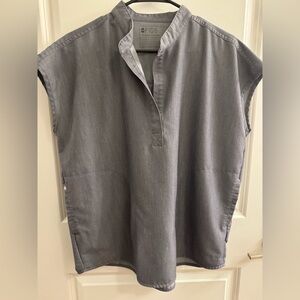 Figs Rafaela Scrub Top - Graphite